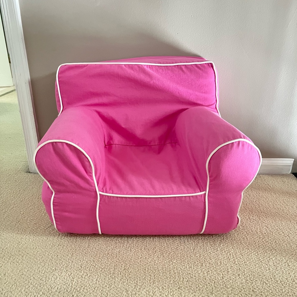 Pink Pottery Barn My First Anywhere Chair cover - like new!